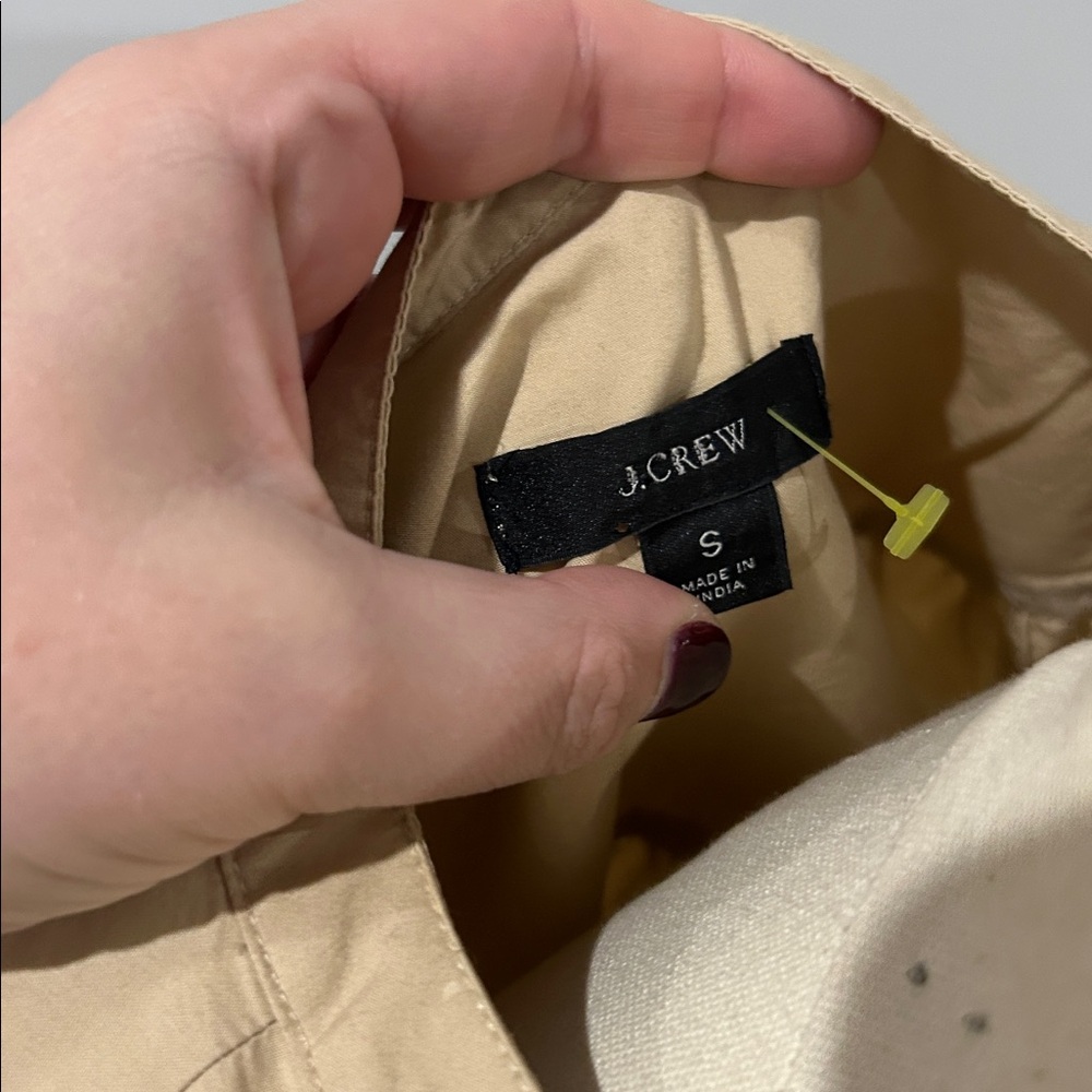 J. Crew Puff-sleeve cotton poplin popover top - Picture 6 of 7